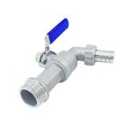Straight Through Type Stainless Steel Thread Valve Faucet with Floating Ball