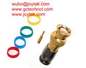Wholesale BNC Coaxial Connector BNC male Compression connector gold plated 50ohm for RG6 Coax Cable premium quality from china suppliers