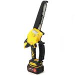 Mini 8 Inch Electric Cordless Chainsaw With Oil Pot 21v Battery Power Wood