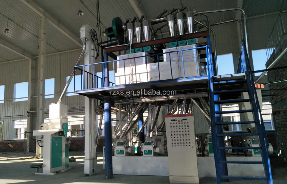 30-500 tpd used roller whole wheat mill plant flour milling machine with in Bangladesh