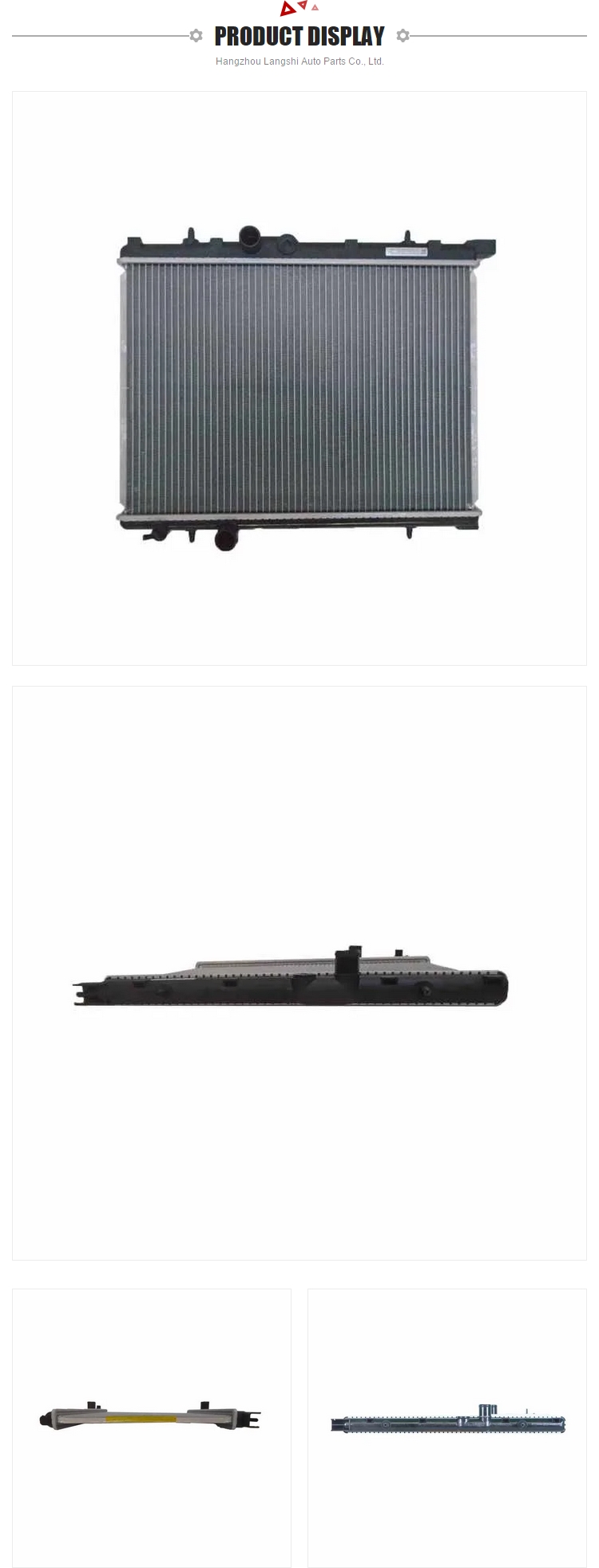Customized 133053 Aluminum Radiator for PEUGEOT 206 Hatchback 2A/C Cooling System
