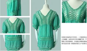 Wholesale Blouse Shirts Women Emboridery Long Sleeve Crochet Tops Lace Blusas De Renda Camisa Femini from china suppliers