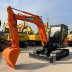 Small 6tons Doosan DX60 Excavator Korea Origin With Blade And Breaker Hammer
