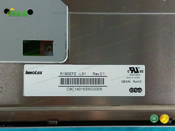 Quality R190EFE-L51  INNOLUX  a-Si TFT-LCD ,19.0 inch, 1280×1024  for Industrial  Application for sale