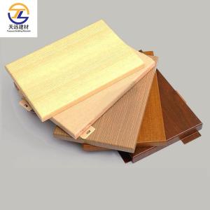 Wholesale 100mm Exterior Aluminium Cladding Panels Brown Wood Grain Aluminum Panels from china suppliers