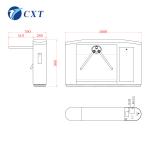 Ticketing Airport Customs Drop Arm Turnstile Tripod Gate Barrier