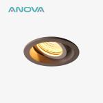 Adjustable Tilt Mr16 Recessed Lighting Housing Round 68mm Cutout Downlight