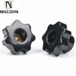Chrome Plated Oil Gas Plastic Knurled Clamping Nuts Knob Handle Star Knob