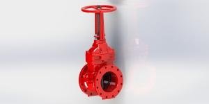 Wholesale Red FBE Coated  Resilient Seated Valve For Fire Service UL FM Approved from china suppliers