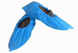 Wholesale Lightweight Disposable Boot Covers Waterproof Light Blue With Non Skid Sole from china suppliers