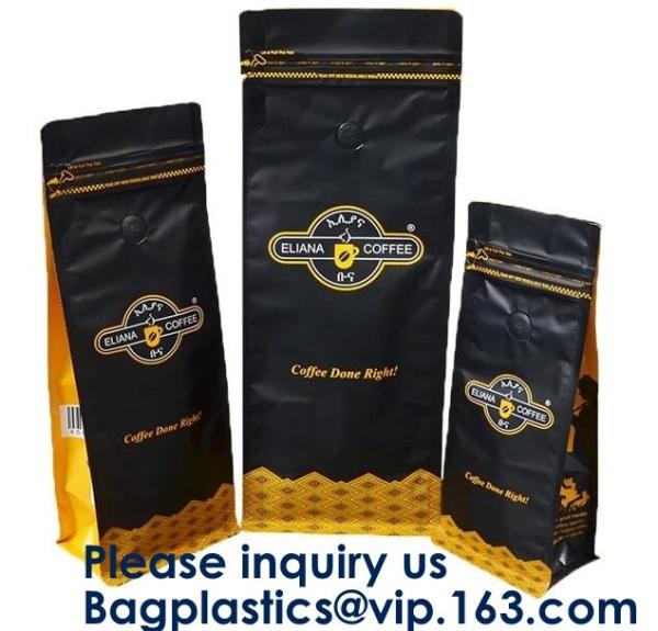 Box Bottom Bags Stand up Pouch Side Gusset bag Flat Bags Twist Film,RICE