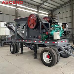 Wholesale 10-20tph Portable Small Mobile Mini Stone Diesel Engine Jaw Crusher Crushing Plant from china suppliers