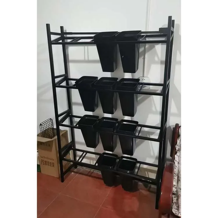 Factory Customized Color Size Florist Shelf Flower Bucket Display Stand Flower Display Rack