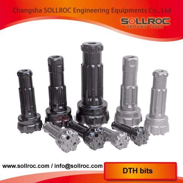 High-Efficiency DTH Drill Bit with Carburized Steel and Carbide for 57mm to 660mm Diameter Applications