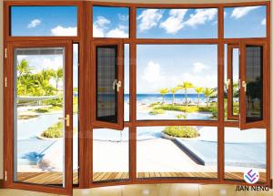Wholesale Heat Insulation 6063-T5 Aluminium Windows And Doors With Stainless Steel Security Mesh from china suppliers