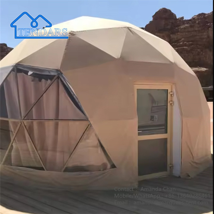 PVC Dome Tent Trade Show Tent Camping Resort Tent With Round Door For Hotel