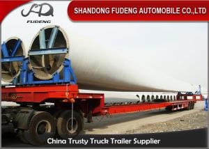 China Steel Extendable Lowboy Trailer For 18 / 46 / 56 Meters Windmill Turbine Blade on sale