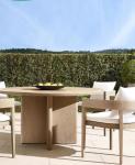 Outdoor Teak Dining Teakwood Patio Table And Chairs Anti Corrosion Anti Cracking