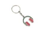 Pink Headphone Iron Enamel Key Chains Mini Advertising Gift Keyring