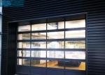 Sectional Organic Tempered Frosted Glass Panel Garage Doors