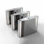 304 Grade Stainless Steel Access Control Turnstile Flap Barrier AC220V 50HZ