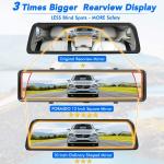 fogproof 11.26" 2.5K Dual car dVR dash cam 1080P Super Capacitor