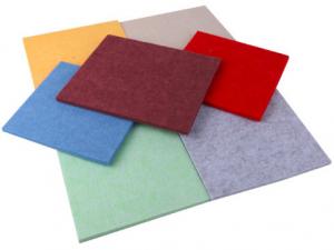 China Odorless Acoustic Polyester Fiber Board Recycled Fire Retardant on sale