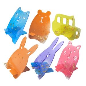 Wholesale Silicone Molds For Mobile Holder 9pcs Colorful Cartoon Pattern Resin Moulds Epoxy Jewelry from china suppliers