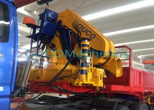 China Folding Boom Truck Mounted Hydraulic Crane Movable Crane Loading Cargoes on sale