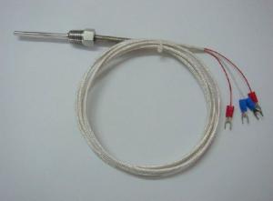 China WZP-200 PT100 RTD Sensor NPT Connector 4 wires Probe 4.0 mm dia x 50 mm length on sale