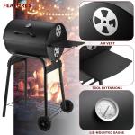 Customizable Outdoor Charcoal Grill for Camping Party Dia. 4mm Chromed Cooking