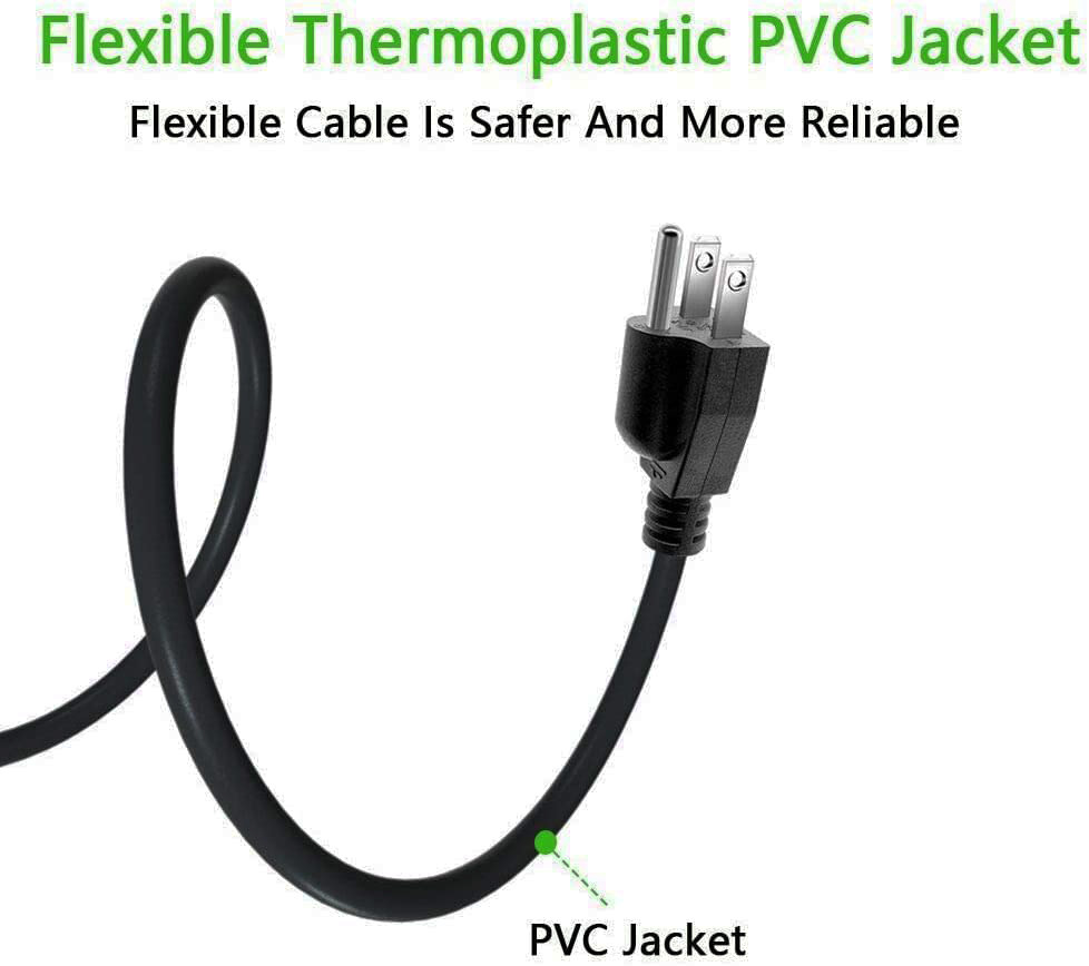 Thermoplastic PVC Appliance Power Cord SJT Type US 3 Prong TV Power Cord
