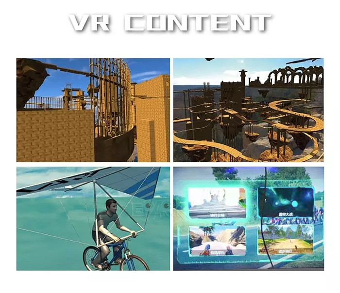 42 Inch Display Virtual Reality Game Machine VR Bicycle Racing Game Simulator
