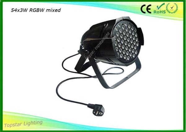 Black Shell Cool DJ Lights Rgbw Led Flat Par Light For Concert / Theater Stage