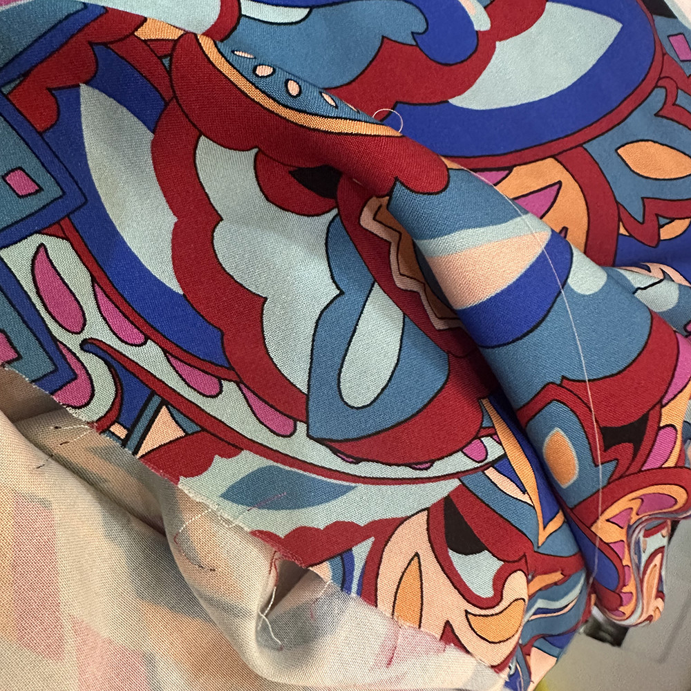 Garment Discharge Digital Print 100 Rayon Challis Fabric Rayon Viscose Spandex Fabric Printed Rayon Fabric