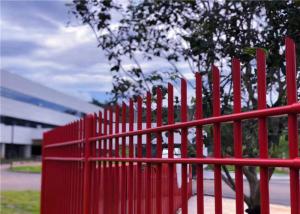Wholesale Flat Top Square Pipe Powder Coated Tubular Fencing Horizontal Rail Galvanized Steel Q195 Q235 from china suppliers