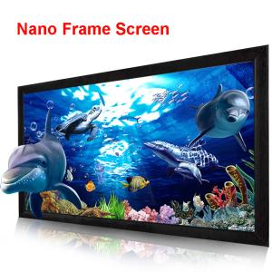 Wholesale 120&quot; 16:9 fixed frame projection projector screen HD 3D TV home theater nano soft screens-1 from china suppliers