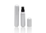 Portable Shiny Silver Aluminum Refillable Perfume Spray Bottle Bottom Filled