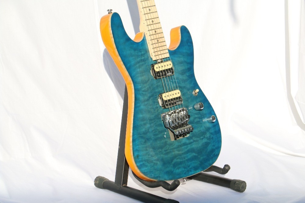 AAAAA Quilted Maple Top Floydrose tremolo Suhr Electric guitar Guitarra bolt on neck oem guitar