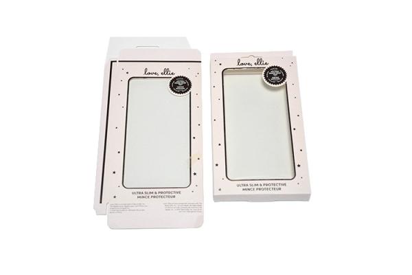 Custom 600gsm - 1600gsm PVC Window Mobile Phone Case Packaging Box Different