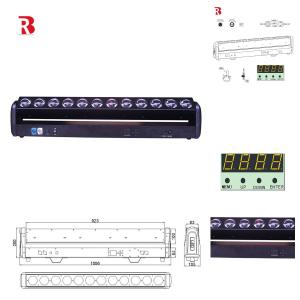 Wholesale New 12x30w Led Bar Moving Head Light Zoom Matrix Dj Stage Effect Wash Beam from china suppliers