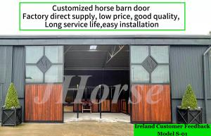 Wholesale Double Sliding Barn End Door Horse Stable Panels Custom Made Size Bamboo Infill from china suppliers