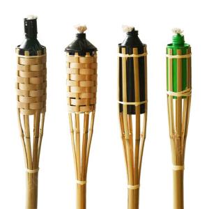Wholesale Waterproof Natural Bamboo Torch Rattan Tiki Torches For Patio Yard Garden Lawn from china suppliers