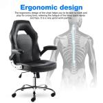 Synthetic Leather Ergonomic Gaming Chair with Lumbar Support 29.9"D x 29.9"W x