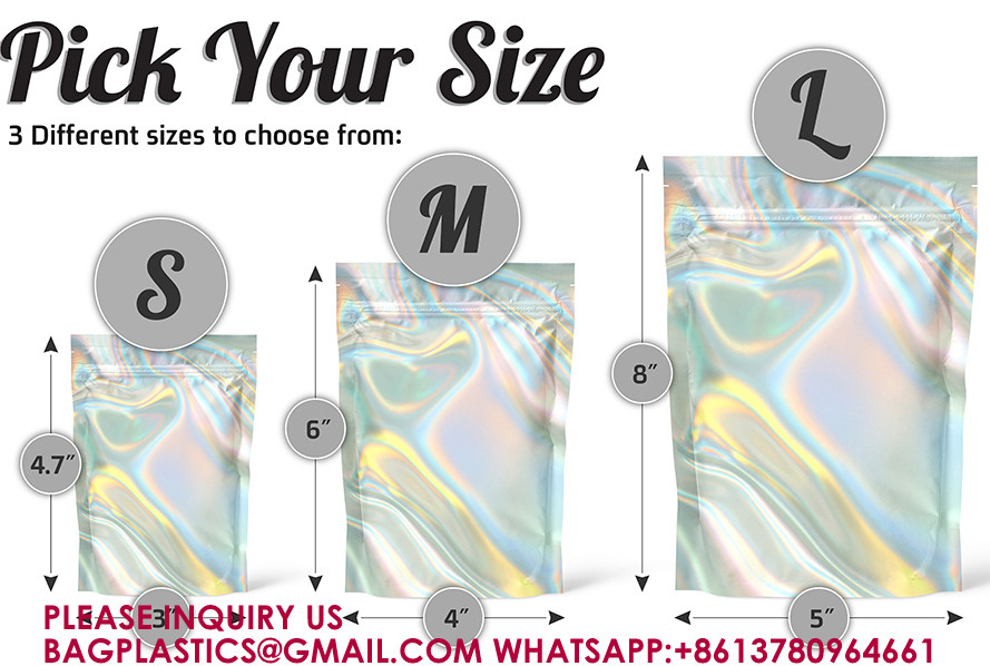 Self Sealing Sealable Treat Bags Packaging Food Storage Pouch for Sample Cookies Jewelry