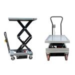 Mobile 250kg Manual Scissor Lift Tables 32.68inx19.69in Max Height 35.83in