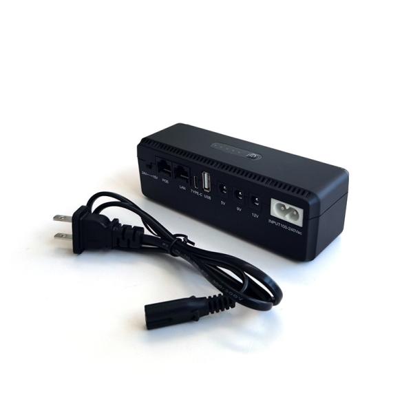 18w Mini Poe Ups Output Power Wifi Router 8800mah 10400mah Mini Ups 5v 9v 12v