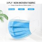 Blue Disposable Earloop Face Mask , 3 Ply Non Woven Face Mask Personal Care