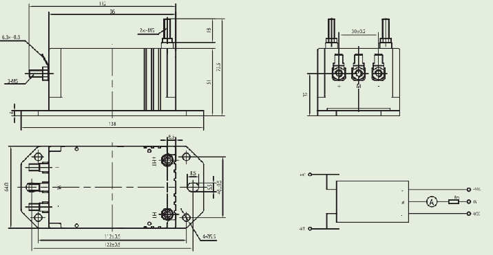 Magnetic Modulation 2250V Voltage Measuring Transducers