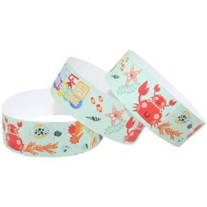 Wholesale Cheap Tyvek Event Wristbands Custom Design Event Party VIP Identification Admission Paper Event Bracelet from china suppliers